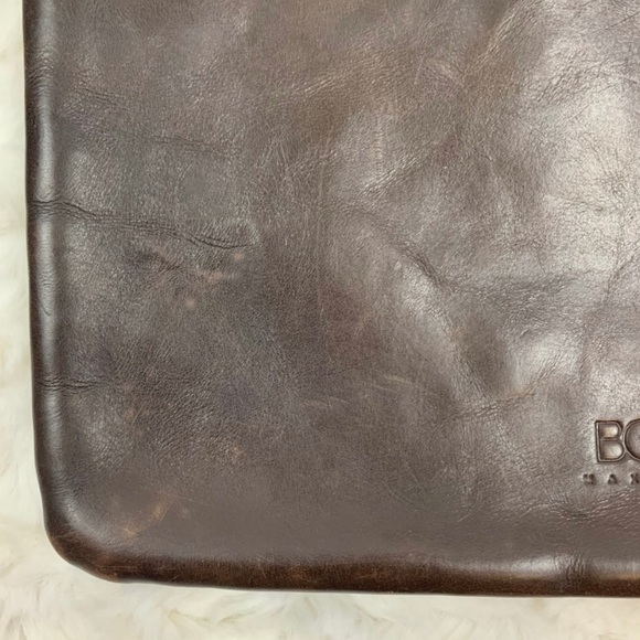 BCBGMAXAZRIA Italian Leather Shimmer Clutch Bag - Picture 7 of 7